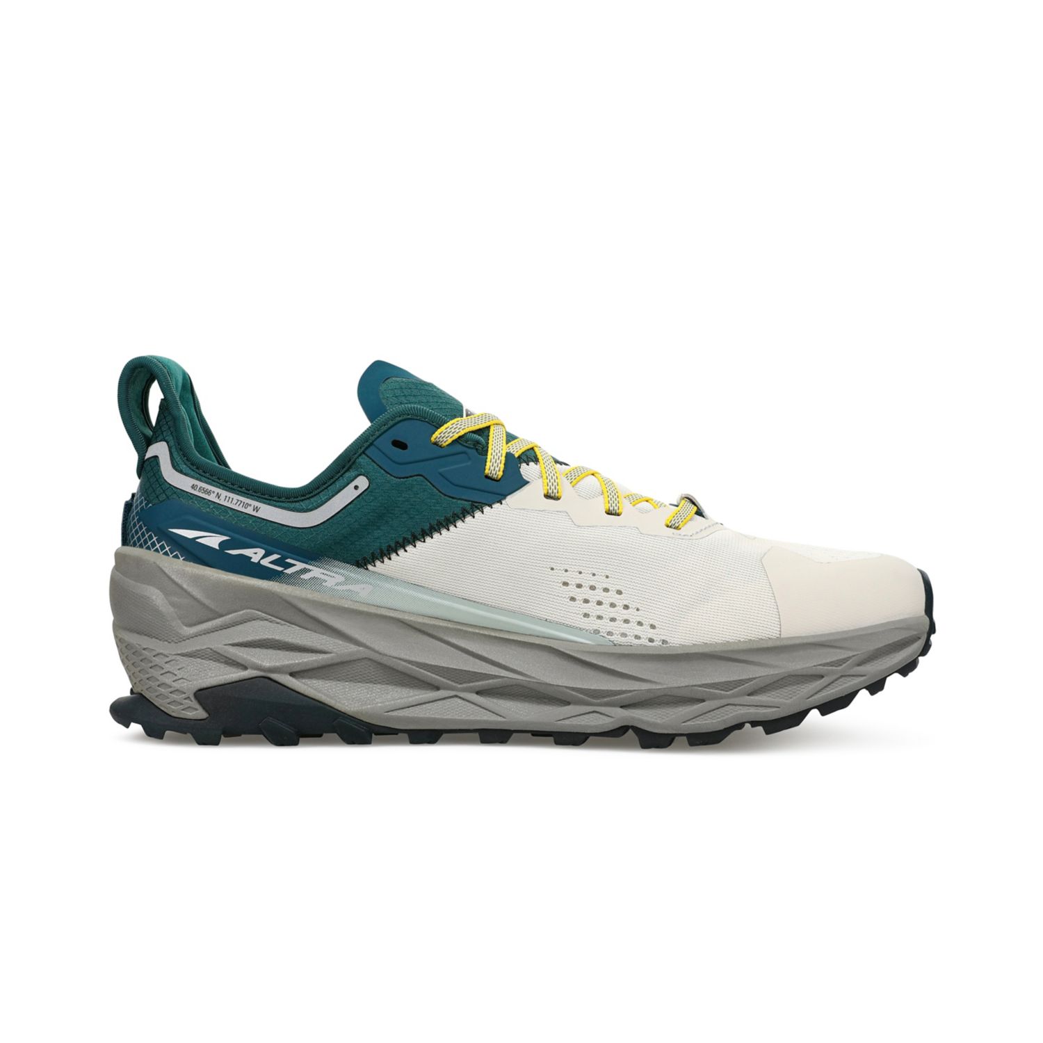 Altra Olympus 5 Men's Trail Running Shoes Grey / Turquoise | South Africa-56179209